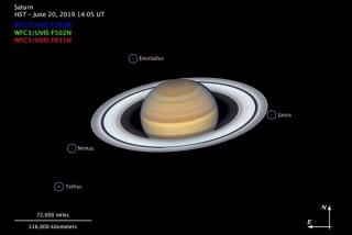 عكس جدید هابل از زحل منتشر گردید
