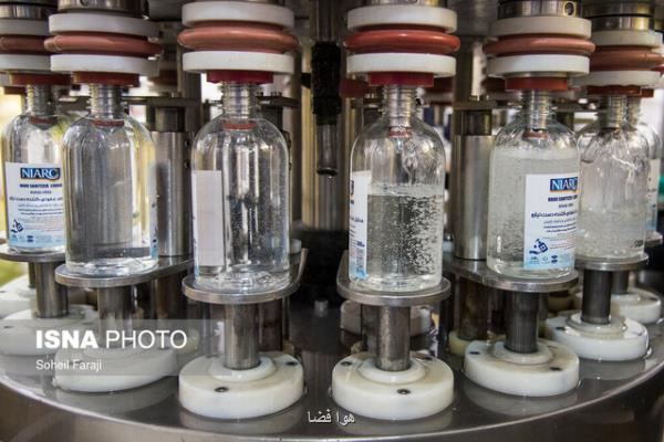 تولید ۱۵ هزار لیتر ژل و محلول ضدعفونی كننده از جانب یكی از شركت های دانش بنیان